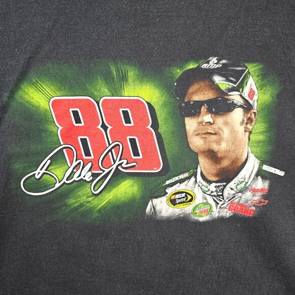 Chase Authentic Dale Earnhardt Jr. 2008 Tour T-Shirt XL Black Nascar Y2K Vtg - Picture 3 of 9